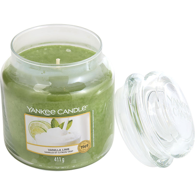 YANKEE CANDLE by Yankee Candle (UNISEX) - VANILLA LIME SCENTED MEDIUM JAR 14.5 OZ