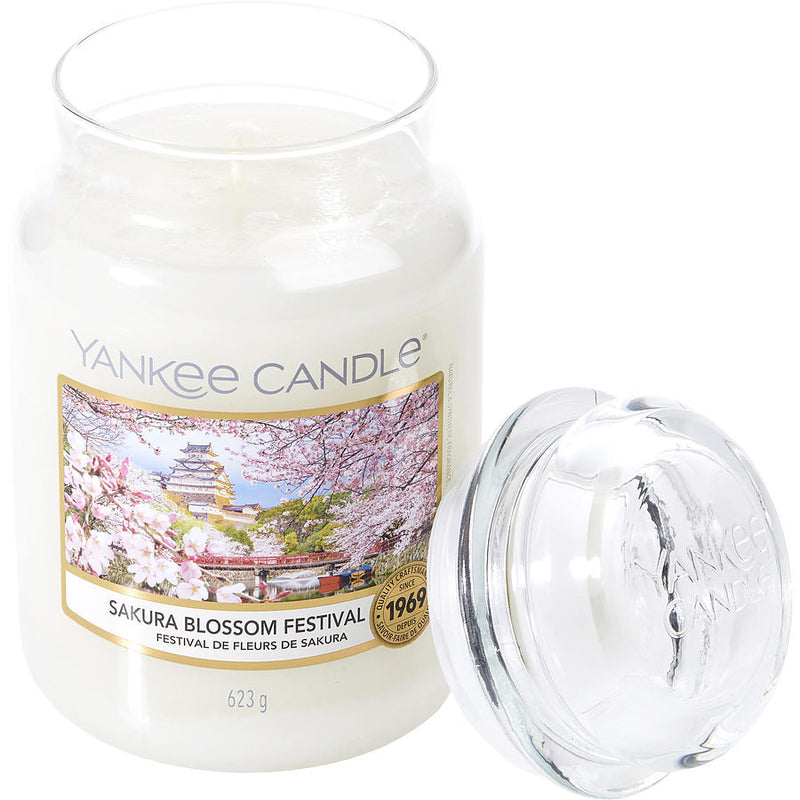 YANKEE CANDLE by Yankee Candle (UNISEX) - SAKURA BLOSSOM FESTIVAL SCENTED LARGE JAR 22 OZ