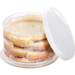 HOMEWORX HOT CIDER DONUT by Slatkin + Co. (UNISEX) - SCENTED CANDLE 18 OZ