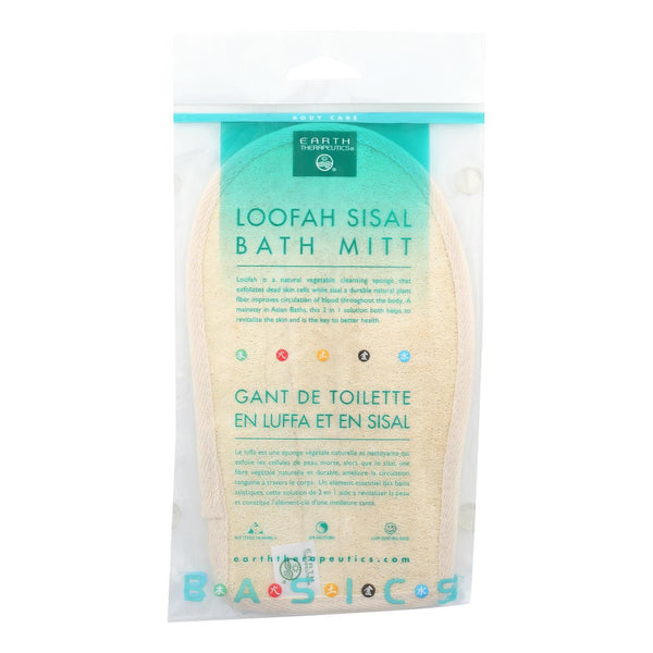 Earth Therapeutics Loofah Sisal Bath Mitt - 1 Loofah