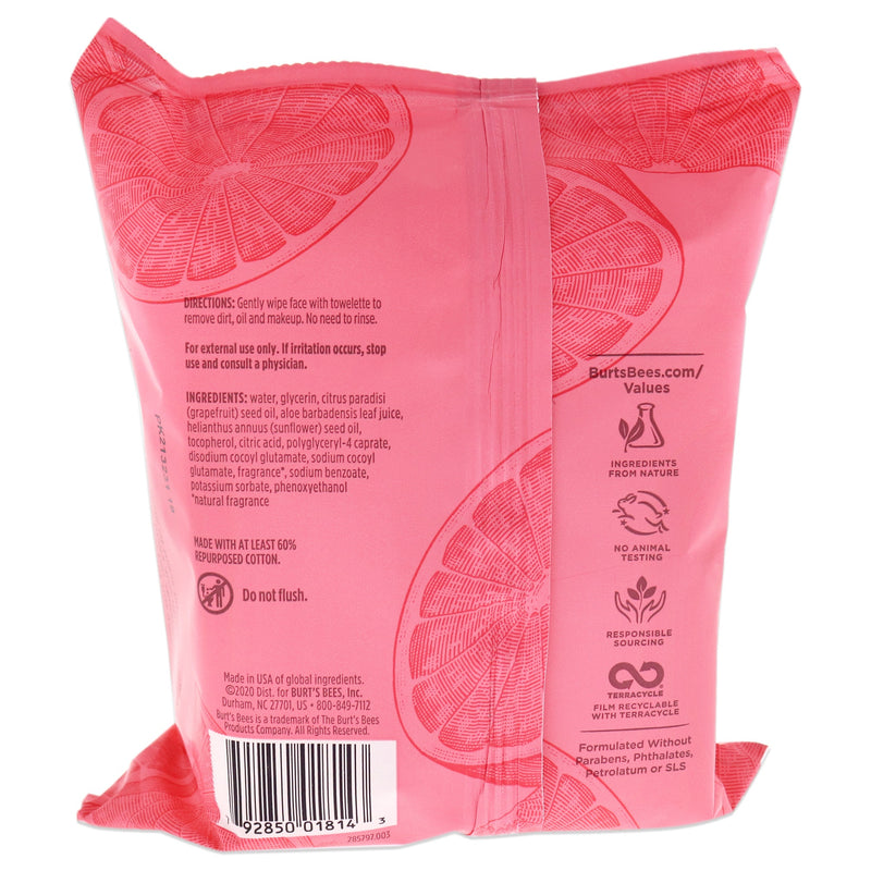 Facial Cleansing Towelettes - Pink Grapefruit